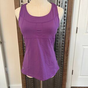 NWOT Athleta Purple PR Racerback Tank (Style #818636) with Built-In Bra - Size M